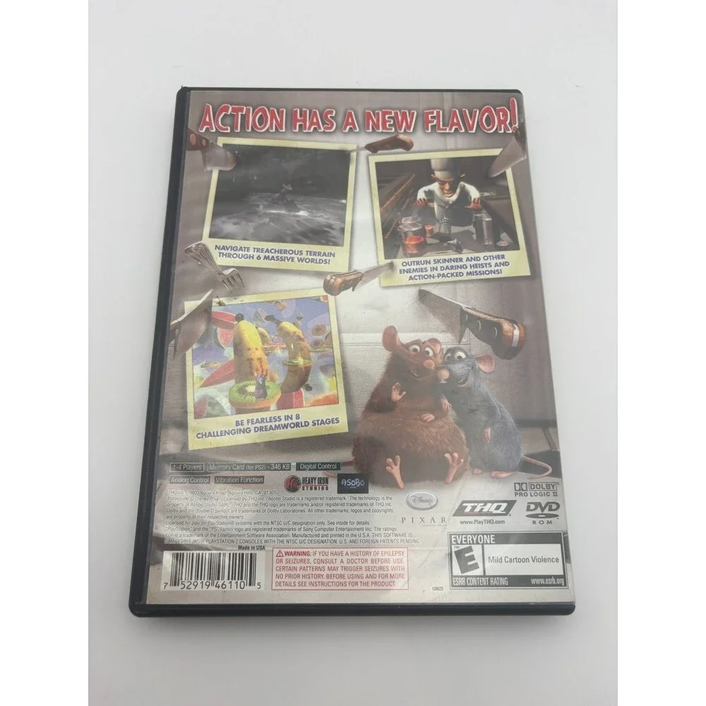 Ratatouille Sony PlayStation 2 PS2 Video Game Manual Tested Working Complete